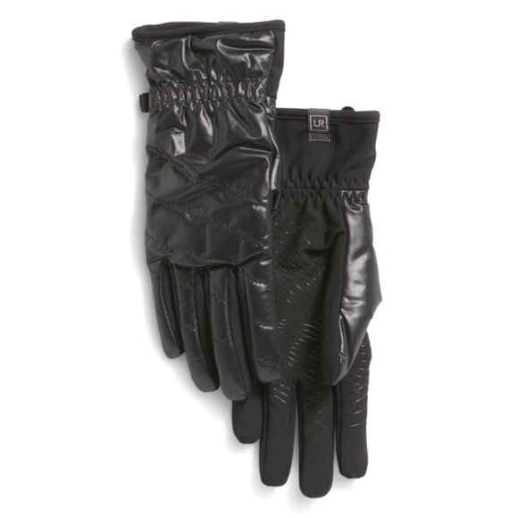 UR Black All Weather Puffer Gloves - Picture 1 of 2